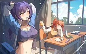 鸣泣哔哔日系光影插画（高清画质无素材）