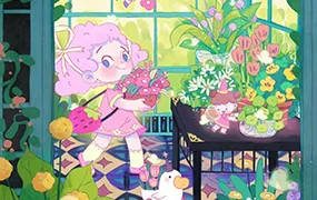 夏幺官儿商业儿插系统iPad插画课第10期(高清画质无素材)