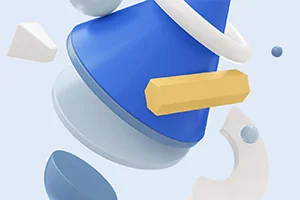 40个几何元素小场景3D Geometric Pack （OC渲染器一键渲染）
