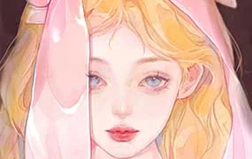 阿花零基础线稿第13期+水彩风Q版课+水彩风系统课第4期