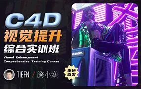 腾小渔C4D视觉提升综合实训班(超清画质无素材)