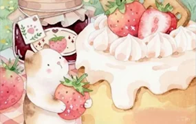 小可鲁贝洛斯水彩插画系统班第10期(画质清晰无素材)
