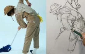 速写MAN人体结构速写（画质清晰无素材）
