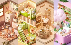 NiaoNiao丨C4D OC渲染课第二十三期(画质高清带素材)