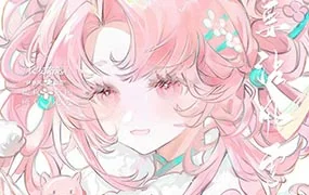 莫那春山野音清透少女头像色彩团练（画质清晰无素材）