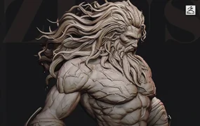 Zbrush专项造型团练课程一期(宙斯)(超清画质无素材)