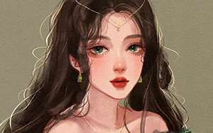 画仙儿妮妮ipad头像插画课1月(高清画质有笔刷)