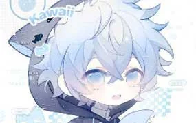 朵鱼清透日系少年头像团练（高清画质带课件笔刷）