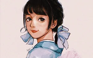 [雀斑儿-chn]iPad少女头像线稿插画课 2月(高清画质带素材)