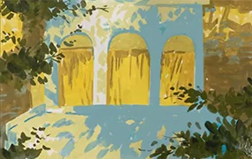 近上白映日系不透明水彩风景系统课第1期(画质清晰无素材)