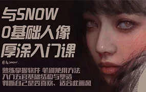 与snow厚涂人像0基础入门(画质清晰无素材)