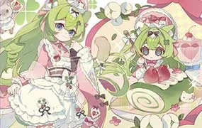 咔嘣脆日系立绘&组合页创作（高清画质带课件笔刷）