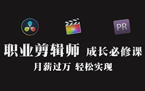 职业剪辑师-成长大班(画质普通带素材)