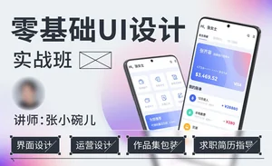 张小碗儿零基础UI设计实战班第1期(高清画质无素材)