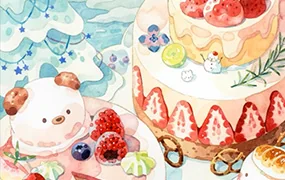 小可鲁贝洛斯水彩系统班第14期(画质清晰带课件)