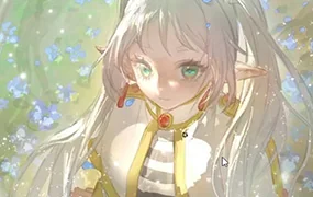 椰汁鱼丸二次元伪厚涂插画设计系统课(画质清晰带笔刷)