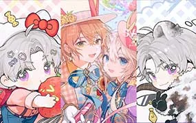 莫那製菓株式会社精致Q版+正比头像团练（高清画质带笔刷）