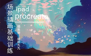 [肚肚九九]ipad场景插画基础训练12月(高清画质带笔刷)