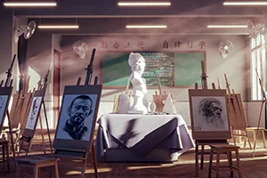 阿泽Blender渲染流程第三期(高清画质带素材)