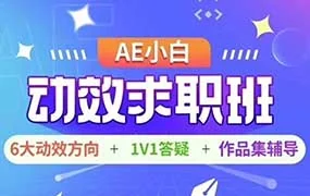 AE小白动效求职班（高清画质无素材）