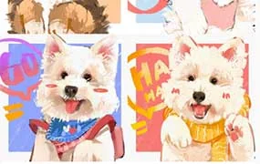 凶猛悍兔色彩专题课（高清画质带课件笔刷）