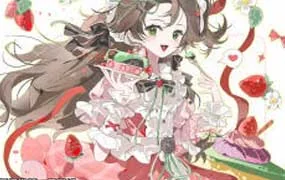 三度线二次元美少女清透风格拍立得团练课（高清画质带课件笔刷）