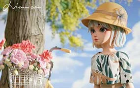 泊宁Blender 3D角色实战全流程（高清画质带素材）
