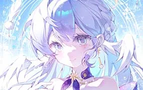 美美不想吃二次元正比头像团练课（高清画质带课件笔刷）