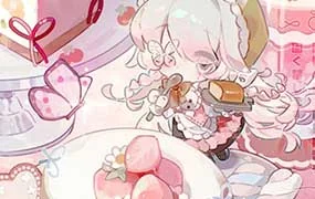 秋秋晚信第2期Q版立绘清透色彩团练（高清画质带课件笔刷）