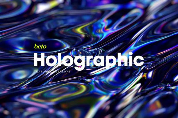 背景素材-全息抽象动态感背景图片素材