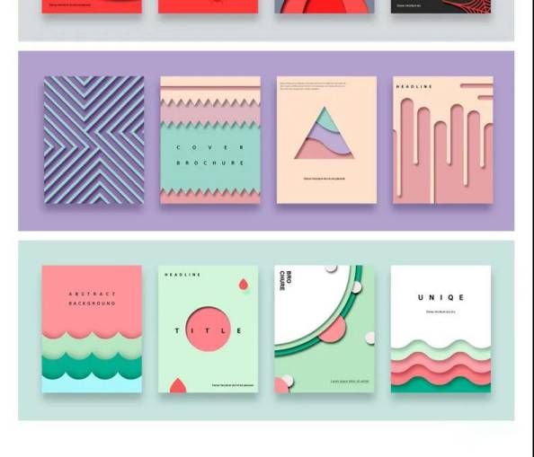 PSD模板-清新孟菲斯风格渐变科幻离子风KV主视觉海报大图高端psd分层素材