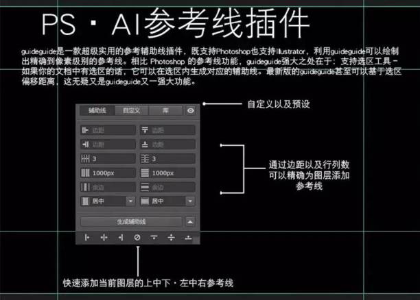 GuideGuide参考线插件  （支持2019以上版本 PS/AI）