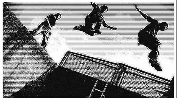 样机模板-手绘黑白漫画效果特效照片生成样机