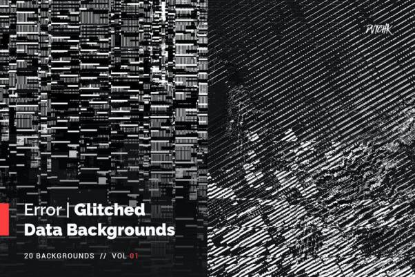 背景素材-抽象实验性错误故障艺术效果背景图片素材1