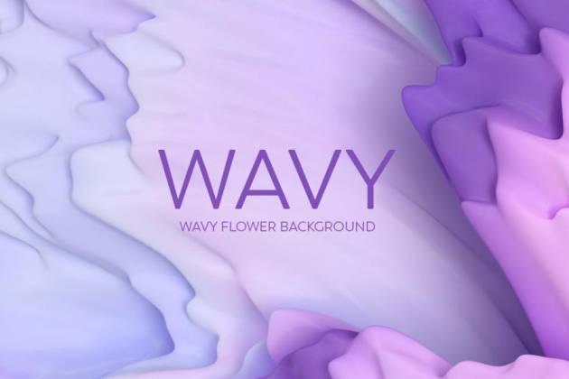 背景素材-3D立体渐变色波浪纹理背景图片素材