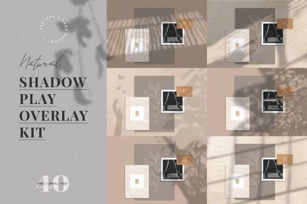 背景素材-自然光影叠加效果图片素材