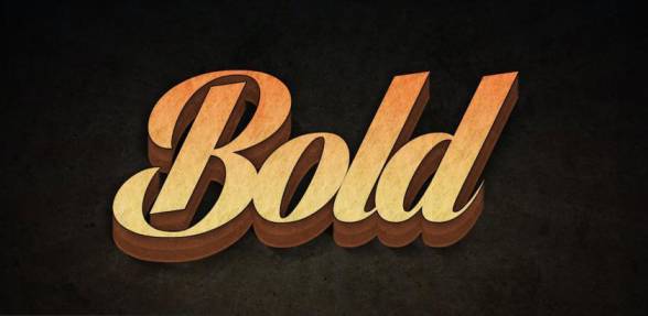 文字效果-3D立体复古文字效果海报PS样机模板