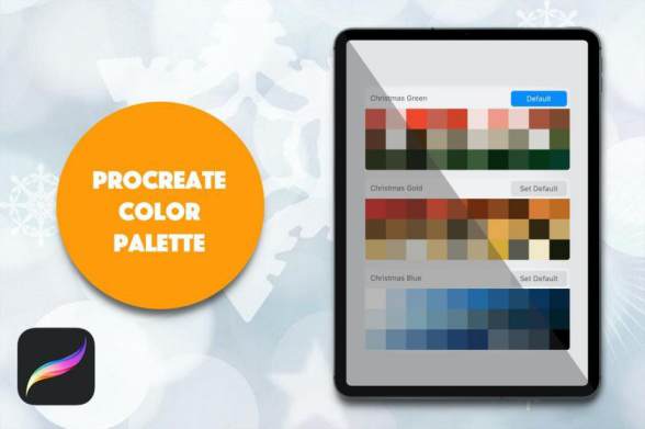 Procreate资源-色卡-圣诞节主题Procreate色卡调色板素材