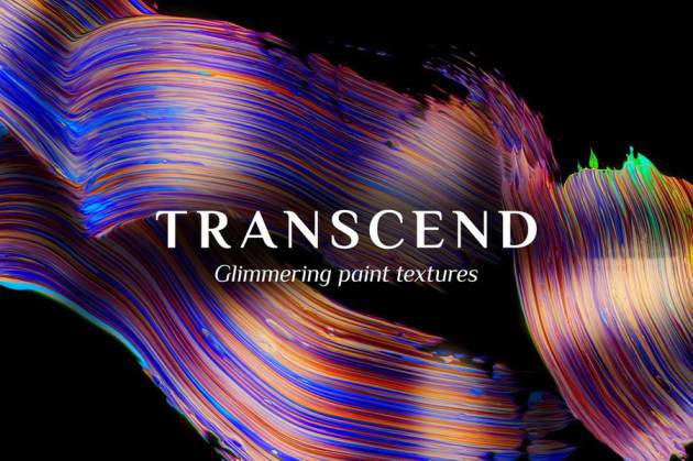 背景素材-颜料涂抹刷痕笔触效果背景图形纹理素材