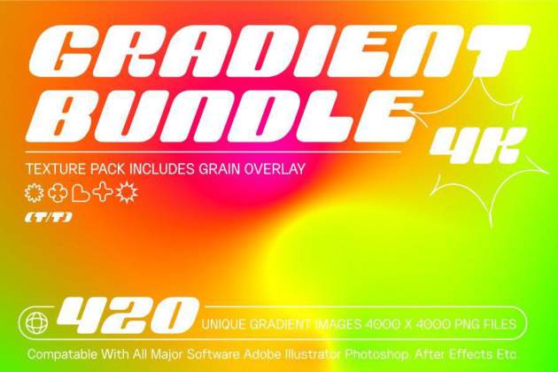 背景素材-420款彩色渐变颗粒感纹理背景图素材