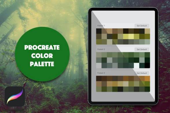 Procreate资源-色卡-植物绘画Procreate色卡绘画素材