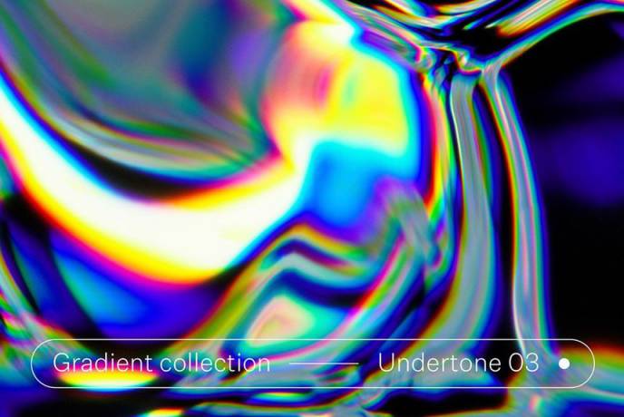 背景素材-抽象炫彩全息渐变镭射渐变色纹理背景图片素材