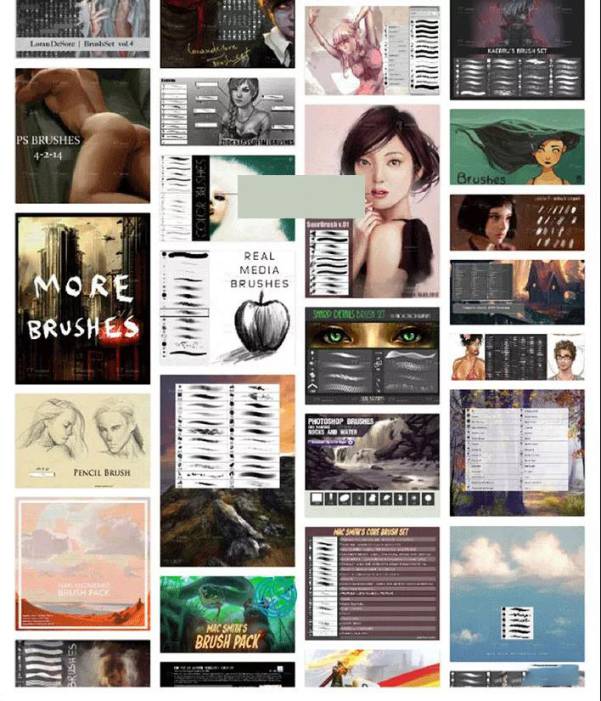 PS笔刷-460款PS游戏绘画笔刷合集