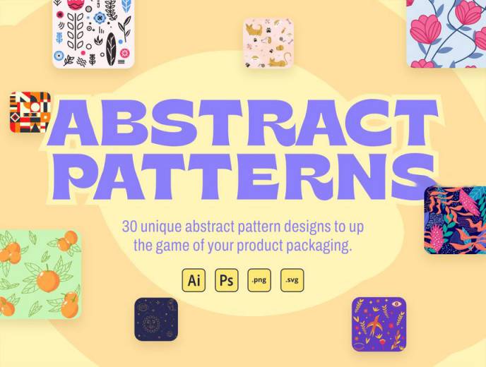 背景素材-纹理插画无缝拼接图案背景图片素材