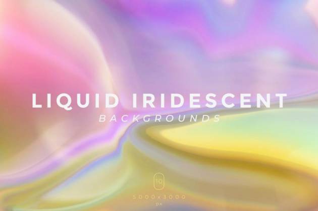 背景素材-液体流动的渐变彩虹色背景图片素材