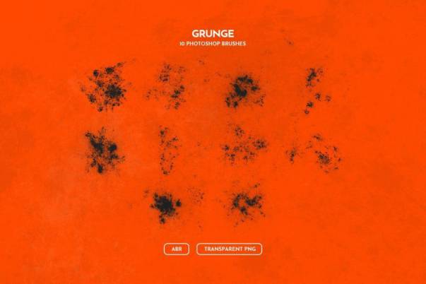 PS笔刷-粗糙脏乱裂纹图案PS笔刷素材