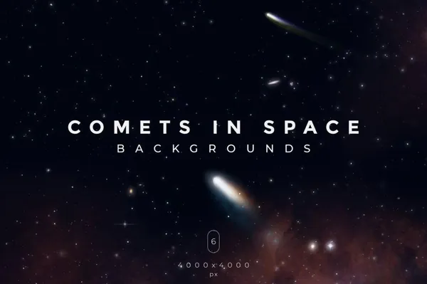 背景素材-带彗星的黑色太空背景图片素材