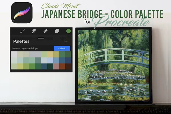 绘画资源-色卡-油画森林绿色写生色卡资源Monet