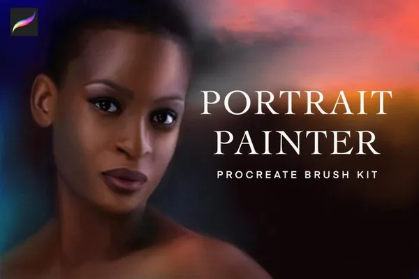 Procreate资源-人物肖像眼线眼睫毛眉毛瞳孔插画笔刷素材包
