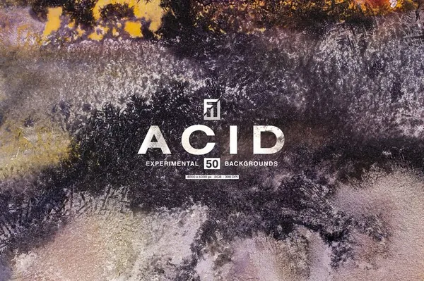 背景素材-50张酸性艺术风格抽象纹理背景图片设计素材